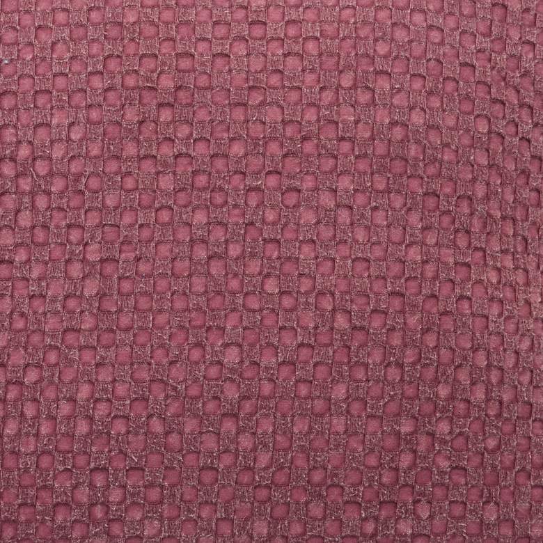 Image 3 Life Styles Maroon Waffle Stonewash 22 inch Square Throw Pillow more views