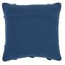 Life Styles Navy Diamond Lattice 18" Square Throw Pillow