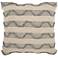 Life Styles Ocean Arch Stripes 20" Square Throw Pillow