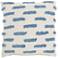 Life Styles Ocean Tufted Lines 18" Square Throw Pillow