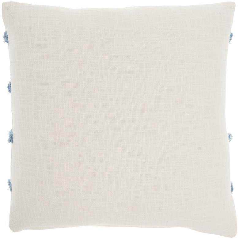 Image 4 Life Styles Ocean Tufted Lines 18" Square Throw Pillow more views