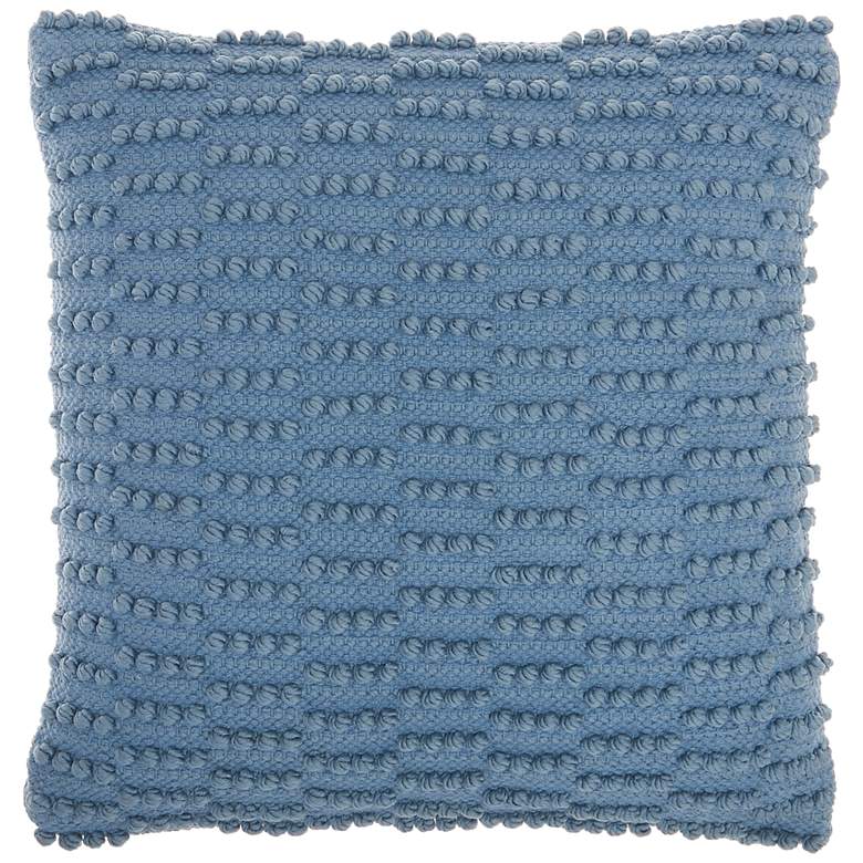 Image 2 Life Styles Ocean Woven Dot Stripes 18" Square Throw Pillow