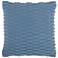 Life Styles Ocean Woven Dot Stripes 18" Square Throw Pillow