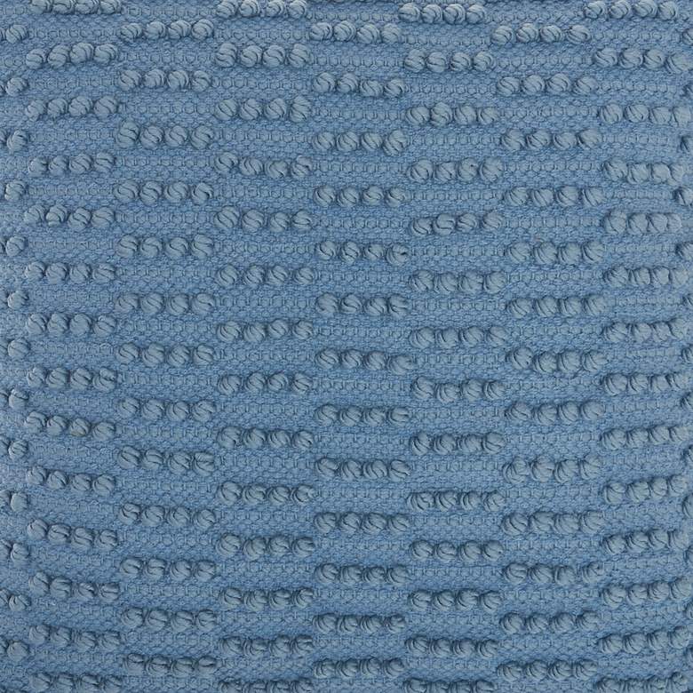 Image 3 Life Styles Ocean Woven Dot Stripes 18" Square Throw Pillow more views