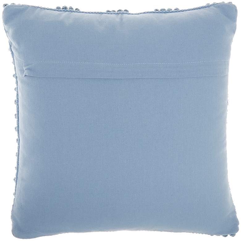 Image 4 Life Styles Ocean Woven Dot Stripes 18" Square Throw Pillow more views