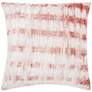 Life Styles Rose Beige Tie Dye 20" Square Throw Pillow
