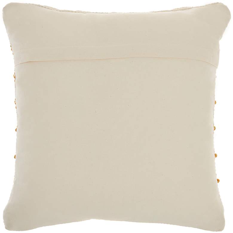 Image 4 Life Styles Yellow Lines and Dots 18" Square Throw Pillow more views