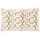 Life Styles Yellow Woven Boho 20" x 12" Throw Pillow