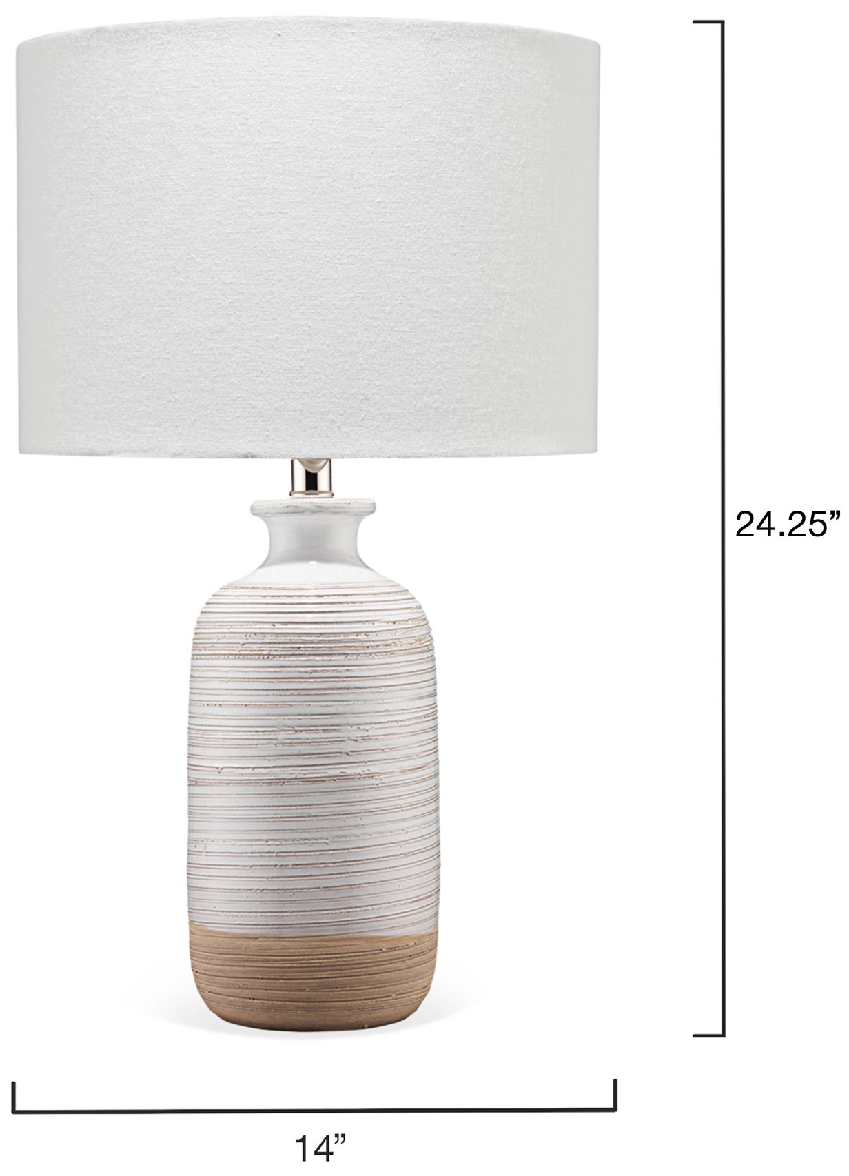 Image 6 Lifestyle by Jamie Young Ashwell Ceramic Table Lamp with Linen Shade more views