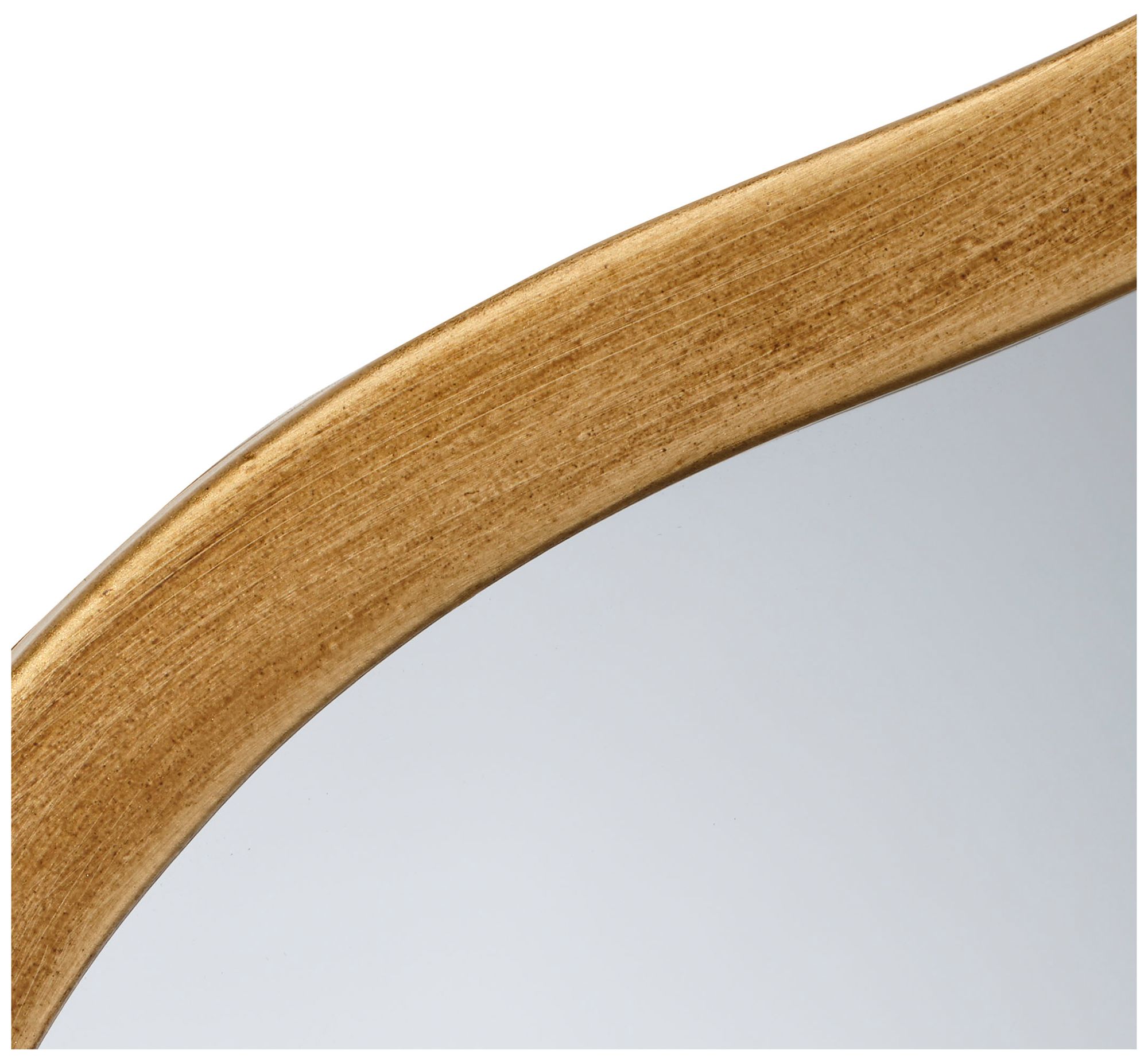 Image 4 Lifestyle by Jamie Young Aurora Wavy Iron Floor Mirror, Antique Brass more views