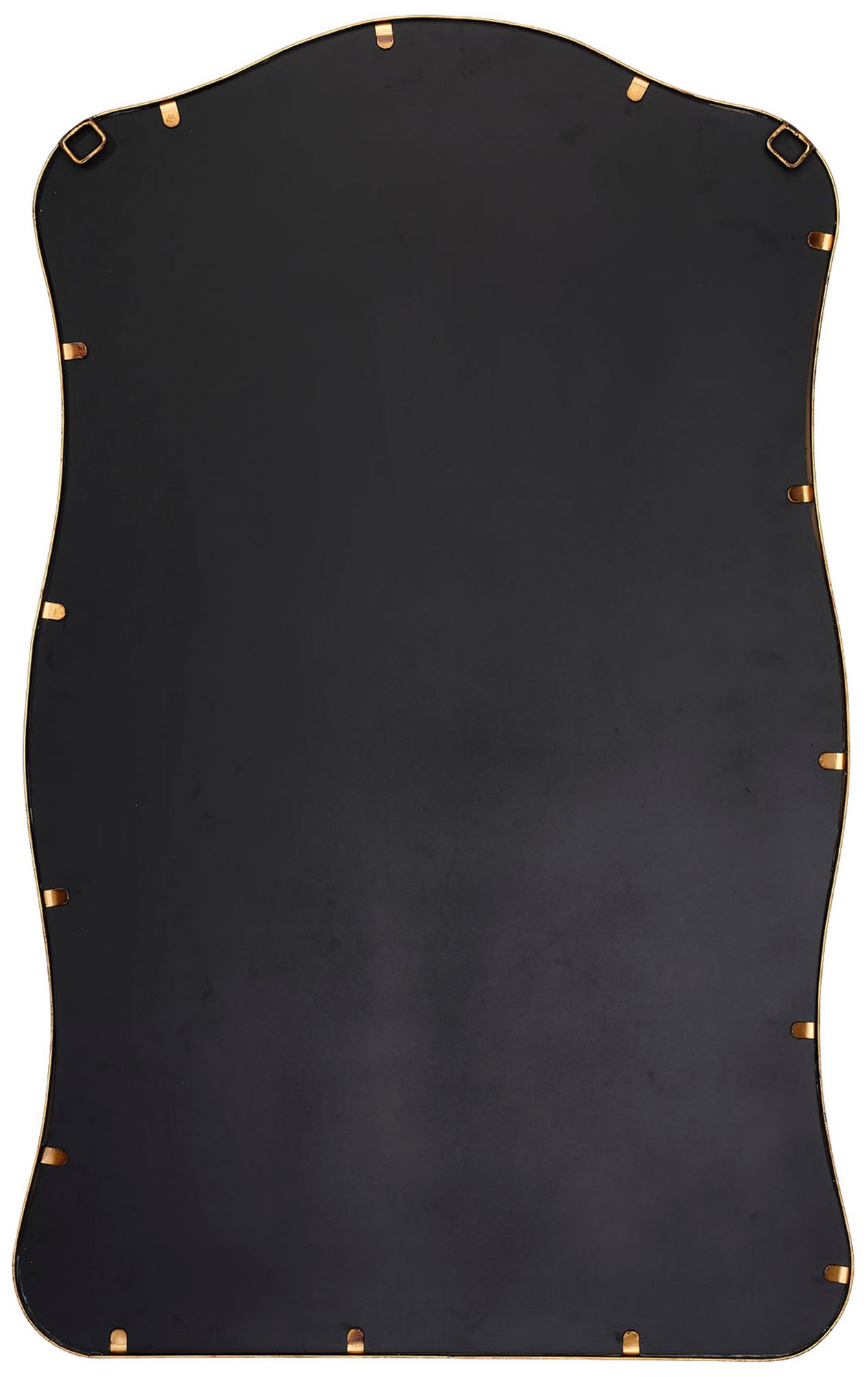 Image 5 Lifestyle by Jamie Young Aurora Wavy Iron Wall Mirror, Antique Brass more views