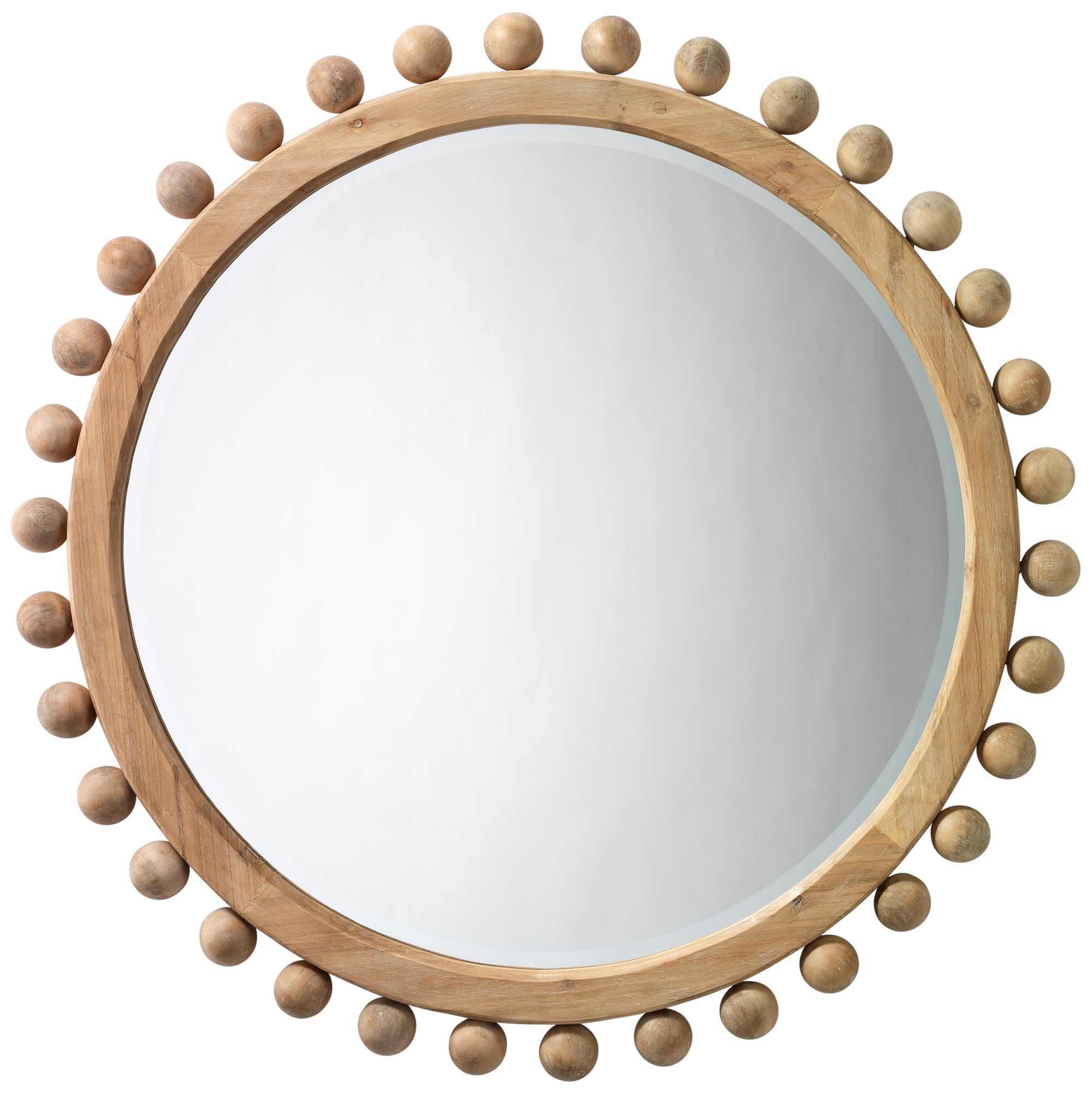 Image 2 Lifestyle by Jamie Young Brighton 34.75" Round Wood Mirror in Natural
