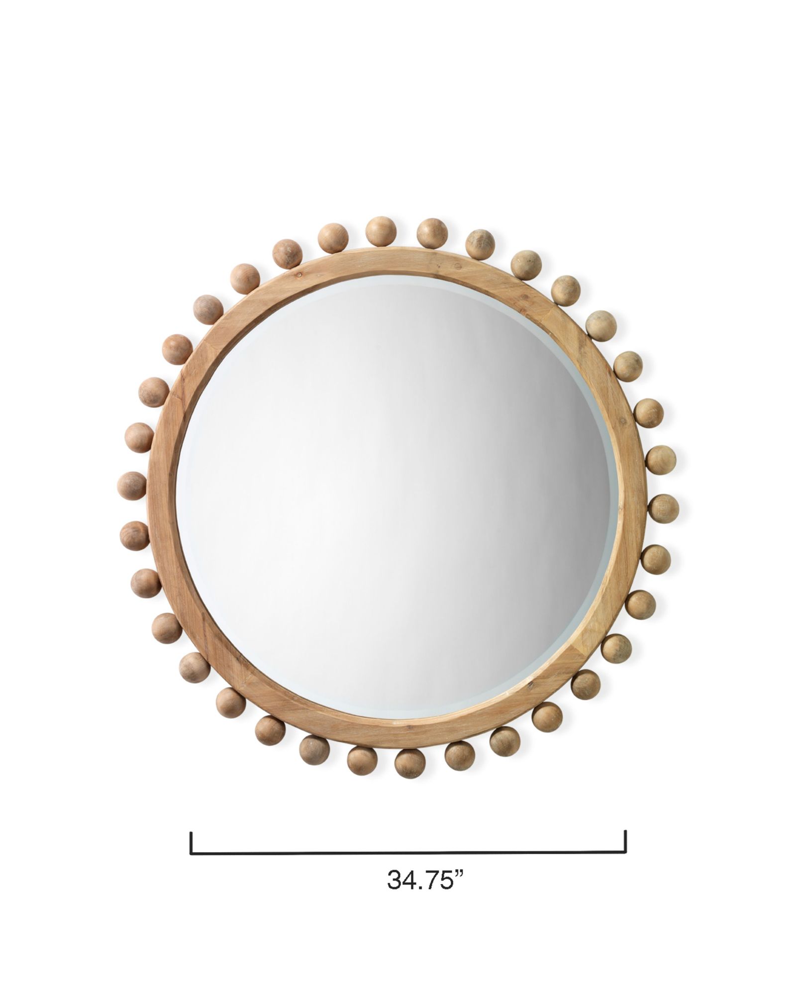 Image 4 Lifestyle by Jamie Young Brighton 34.75" Round Wood Mirror in Natural more views