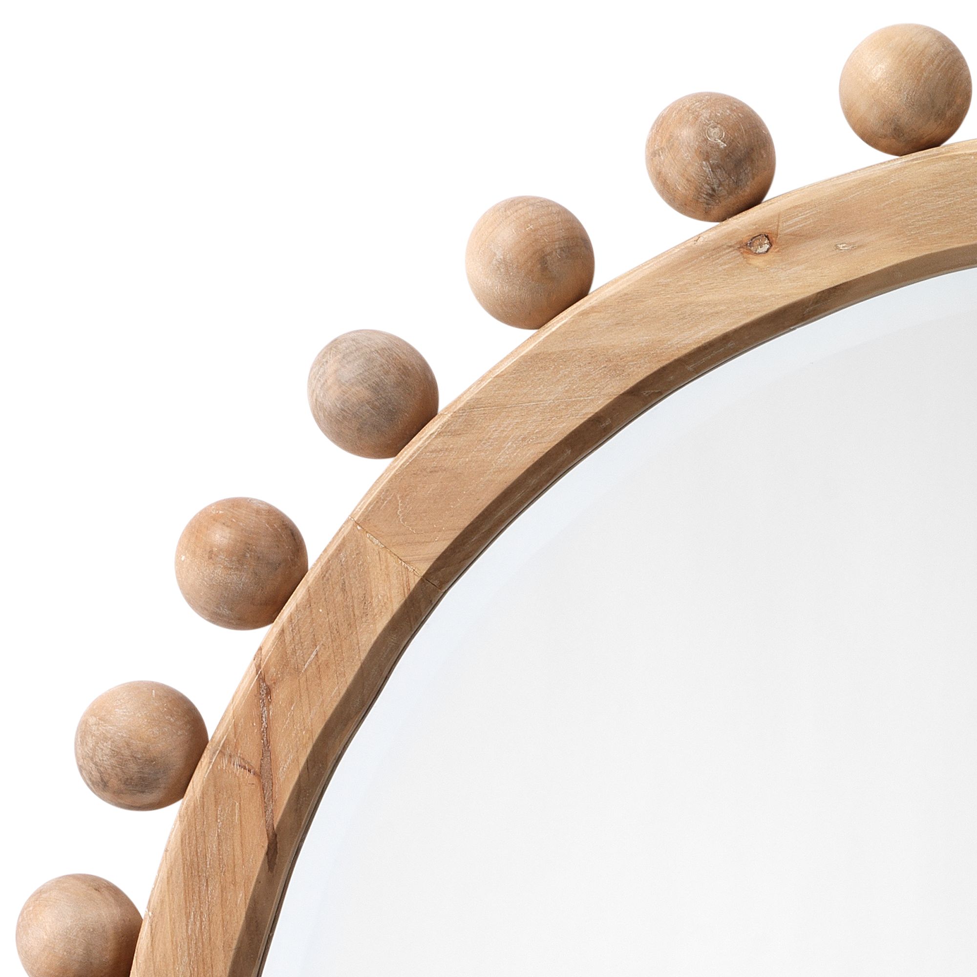 Image 5 Lifestyle by Jamie Young Brighton 34.75" Round Wood Mirror in Natural more views