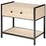 5_Lifestyle by Jamie Young Cassius Faux Shagreen 1-Drawer Side Table, Taupe more views