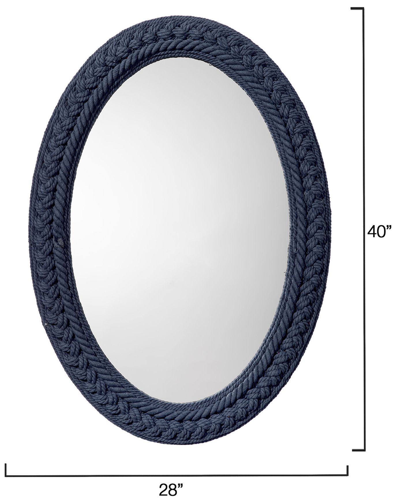 Image 6 Lifestyle by Jamie Young Club Cotton Rope Braided Oval Wall Mirror more views