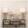 5_Lifestyle by Jamie Young Flora Resin White Wash Table Lamp with Linen Shade more views