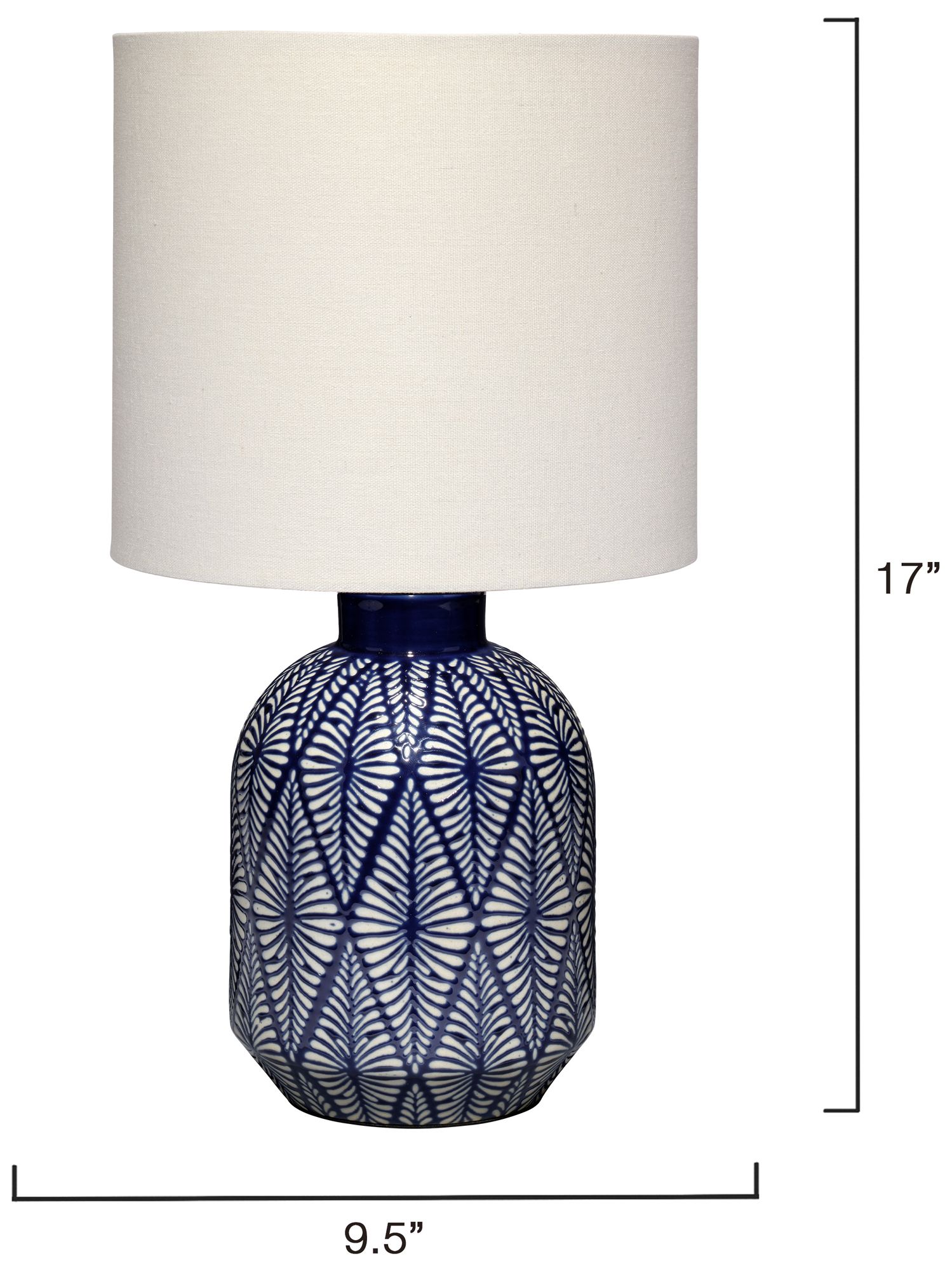 Image 3 Lifestyle by Jamie Young Highland Ceramic Table Lamp with Linen Shade more views