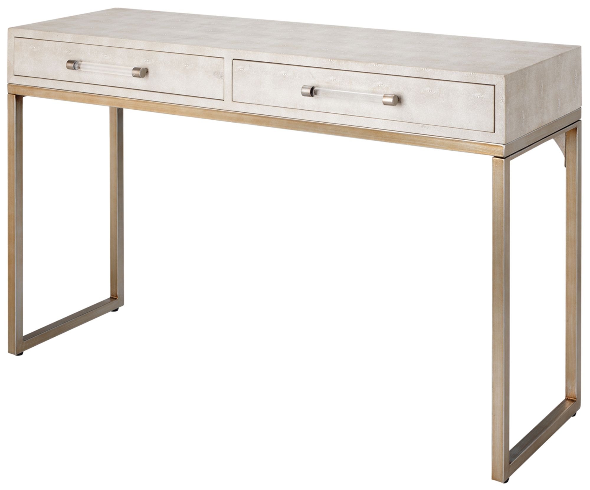 Image 2 Lifestyle by Jamie Young Kain Faux Shagreen Console in Cream