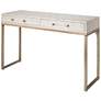 2_Lifestyle by Jamie Young Kain Faux Shagreen Console in Cream