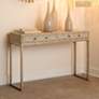 1_Lifestyle by Jamie Young Kain Faux Shagreen Console in Cream