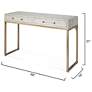 3_Lifestyle by Jamie Young Kain Faux Shagreen Console in Cream more views