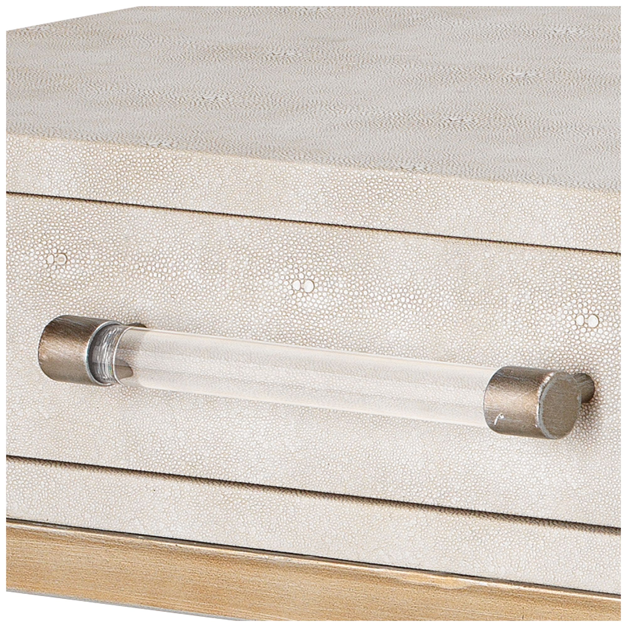 Image 4 Lifestyle by Jamie Young Kain Faux Shagreen Console in Cream more views