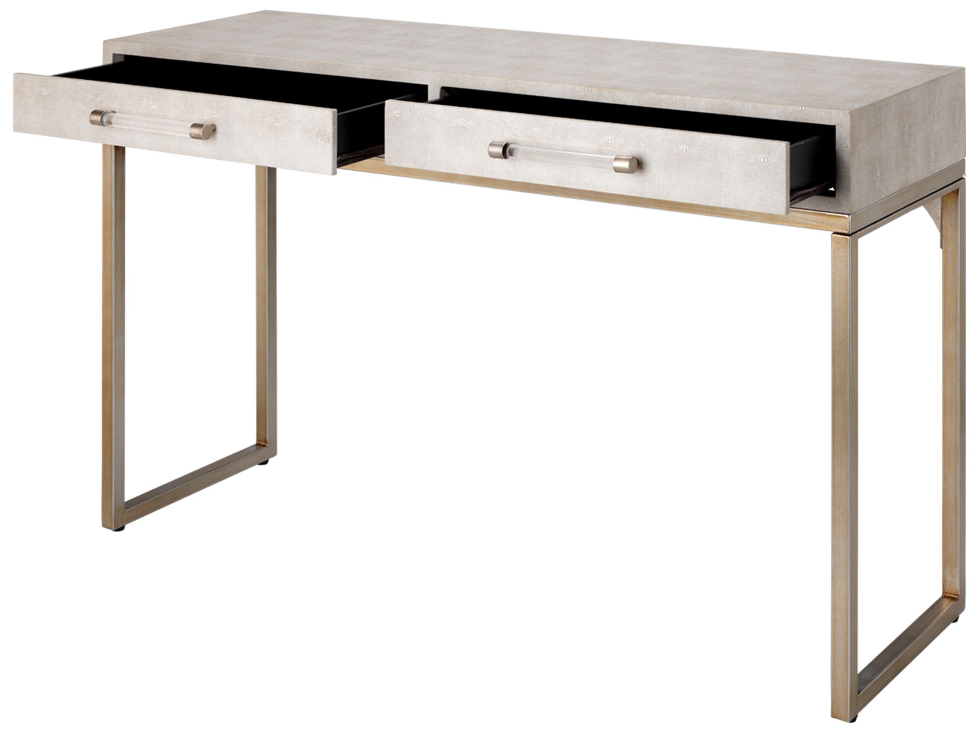 Image 5 Lifestyle by Jamie Young Kain Faux Shagreen Console in Cream more views