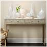 Lifestyle by Jamie Young Kain Faux Shagreen Console in Cream