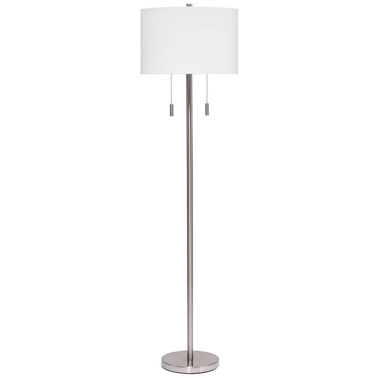 Image 1 Lifestyle by Jamie Young Lincoln 2-Light Metal Floor Lamp in Silver
