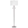 1_Lifestyle by Jamie Young Lincoln 2-Light Metal Floor Lamp in Silver