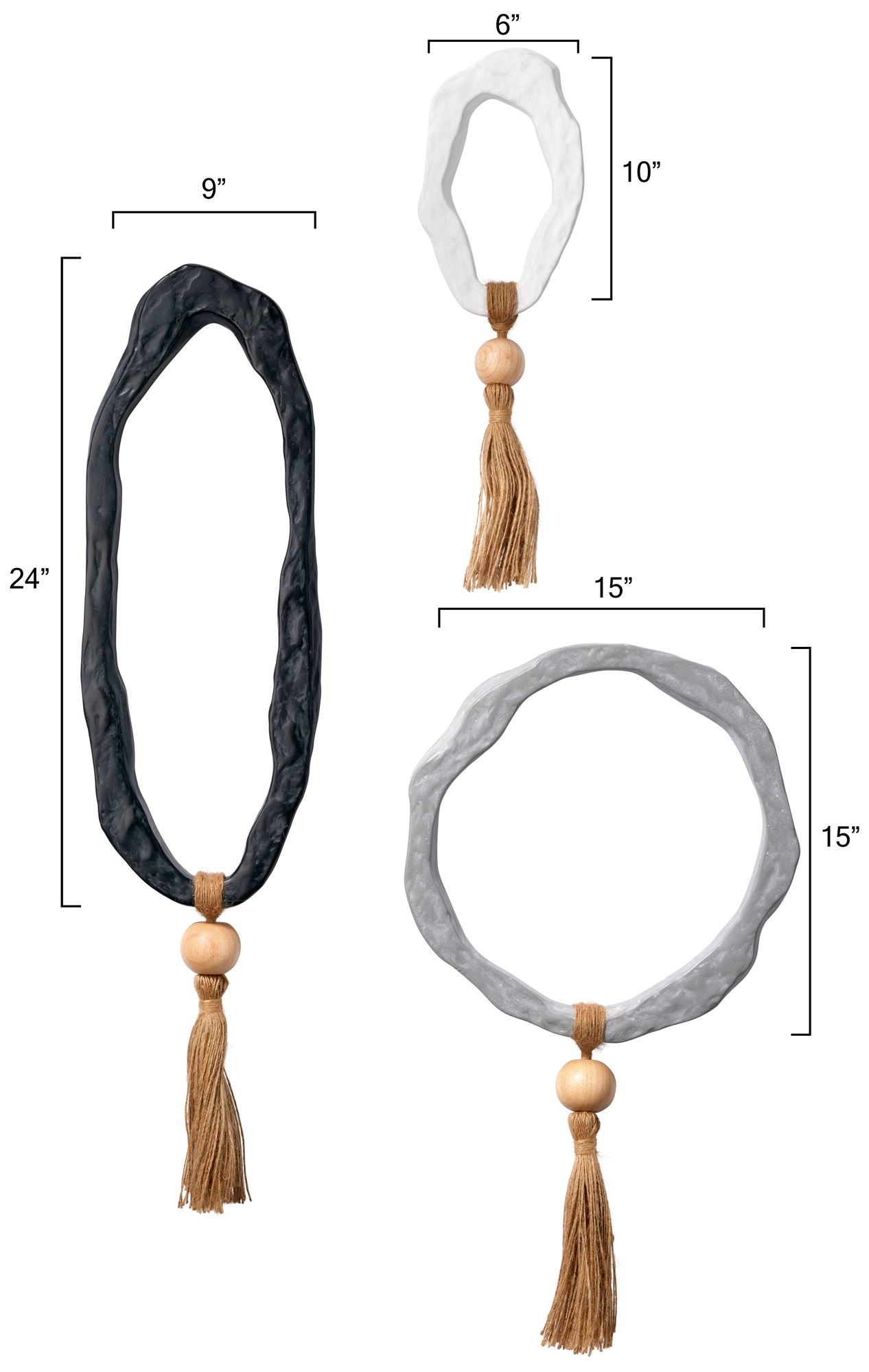 Image 3 Lifestyle by Jamie Young Mirage Abstract 3-Piece Wall Art more views