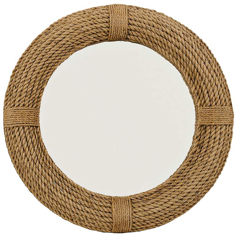 Image 1 Lifestyle by Jamie Young Natural Rope 37" Round Wall Mirror