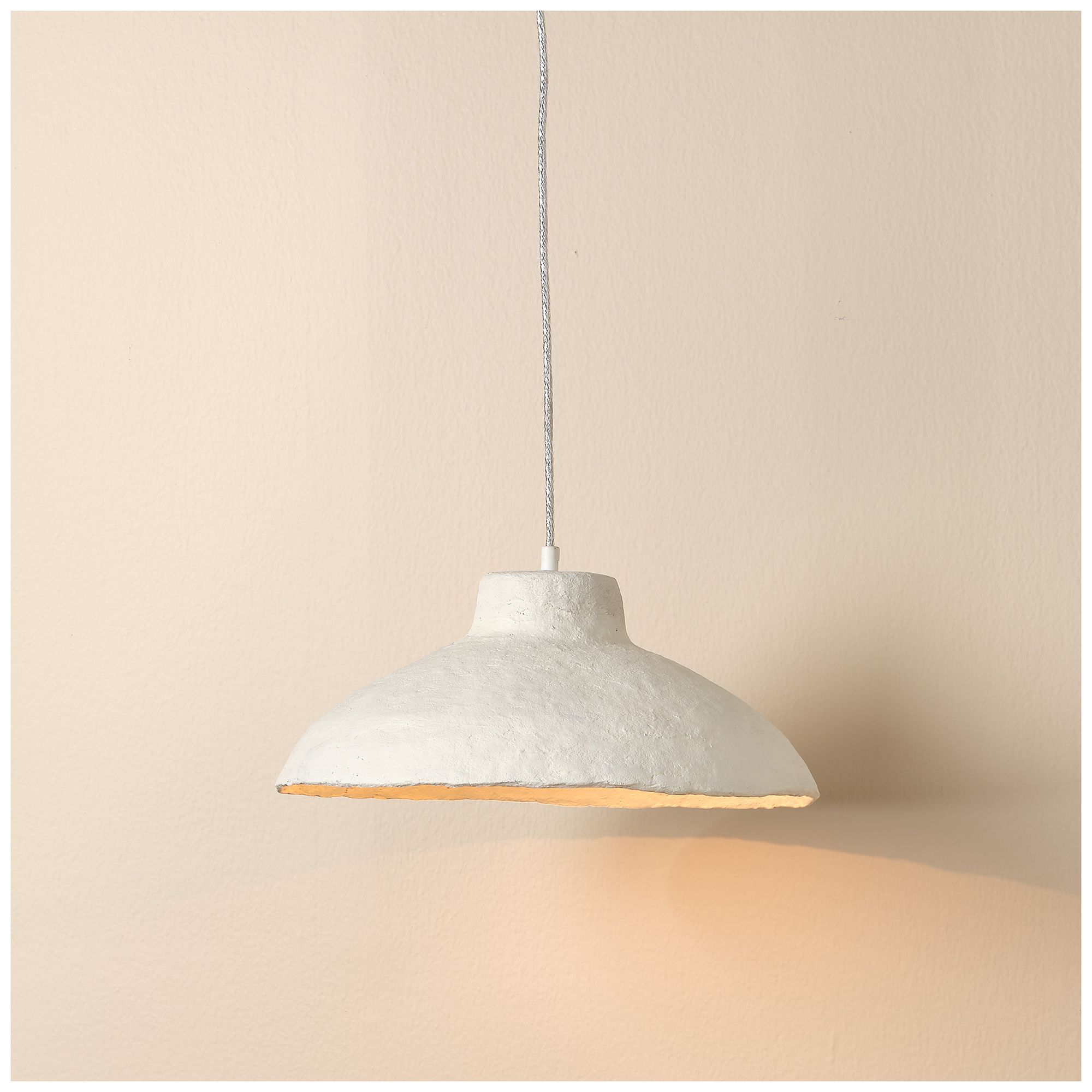 Image 2 Lifestyle by Jamie Young Parchment 1-Light Paper Mache Pendant more views