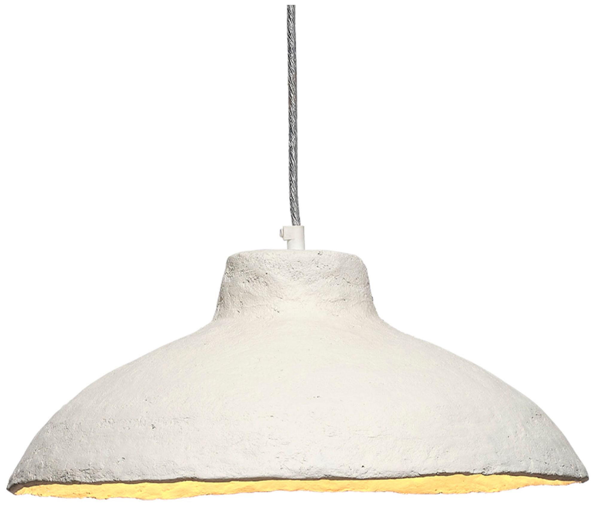 Image 6 Lifestyle by Jamie Young Parchment 1-Light Paper Mache Pendant more views