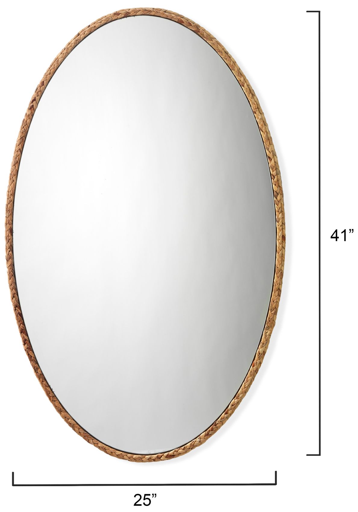 Lifestyle by Jamie Young Sparrow Braided 41" Oval Mirror