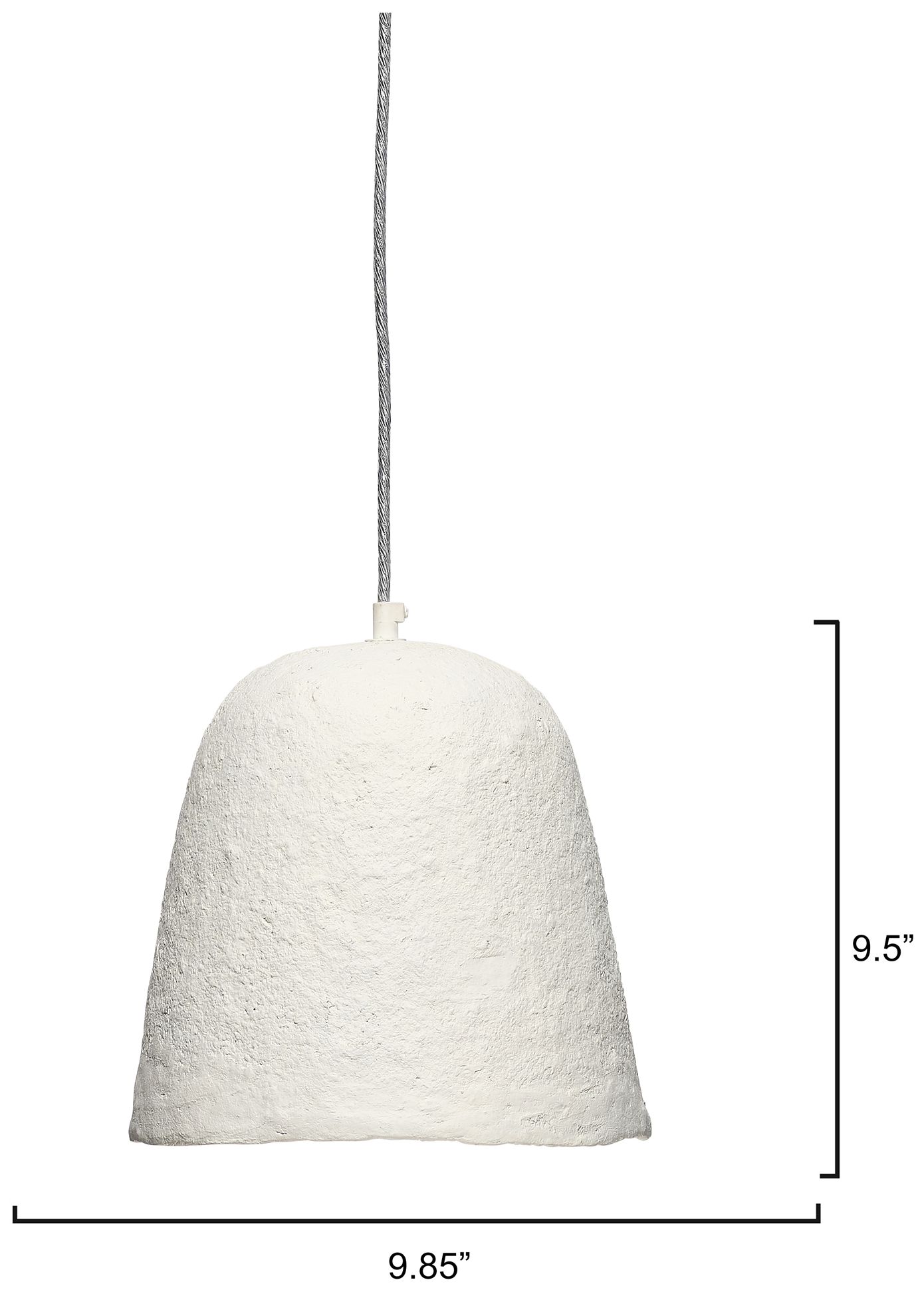 Image 7 Lifestyle by Jamie Young Tablet 1-Light Paper Mache Pendant more views