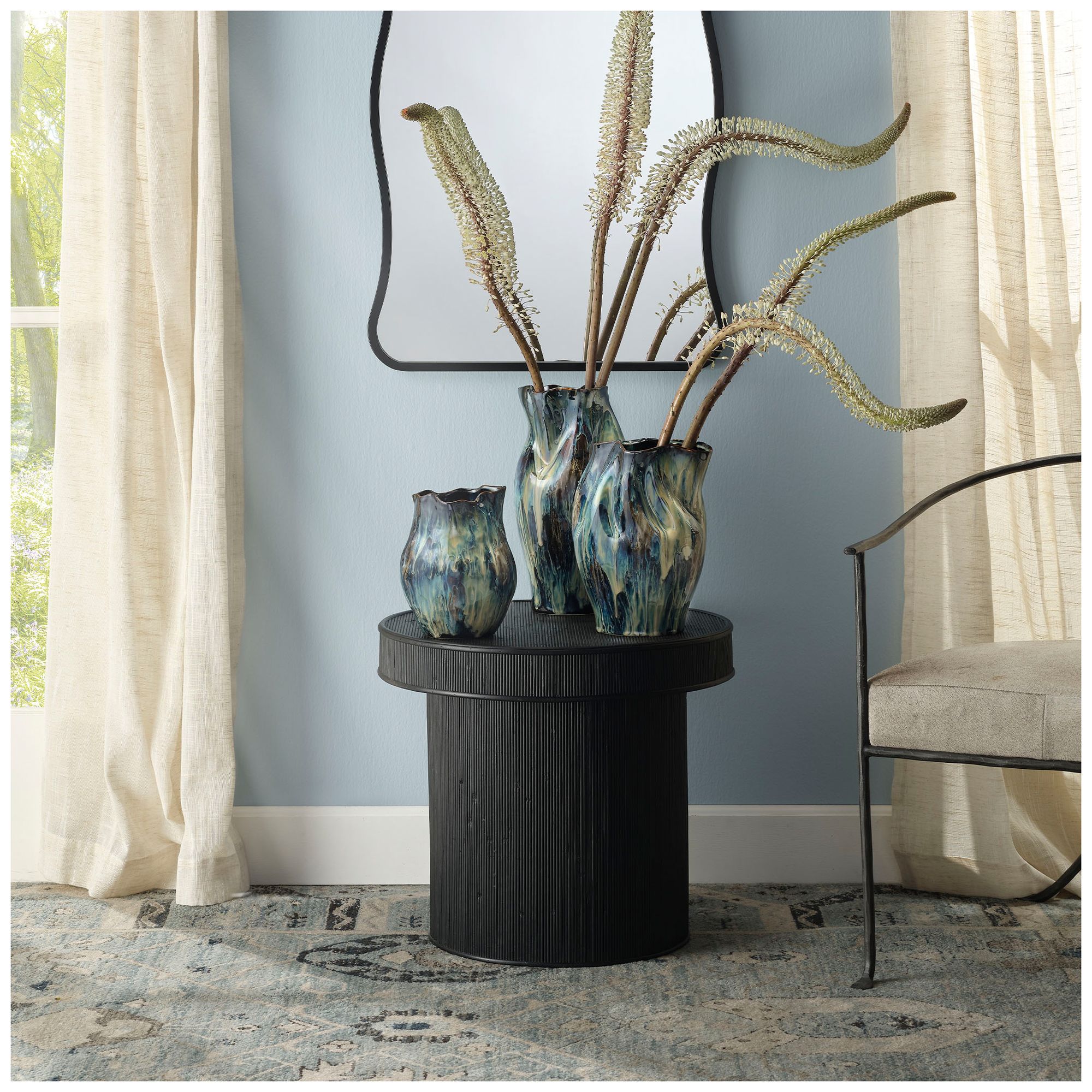 Image 2 Lifestyle by Jamie Young Taylor Bamboo Side Accent Table, Black more views
