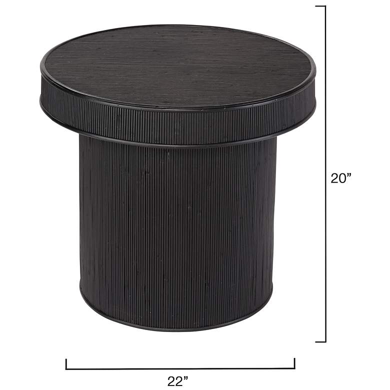 Image 3 Lifestyle by Jamie Young Taylor Bamboo Side Accent Table, Black more views