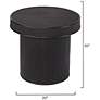 3_Lifestyle by Jamie Young Taylor Bamboo Side Accent Table, Black more views