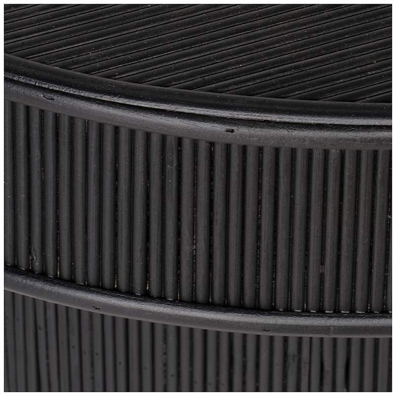 Image 4 Lifestyle by Jamie Young Taylor Bamboo Side Accent Table, Black more views