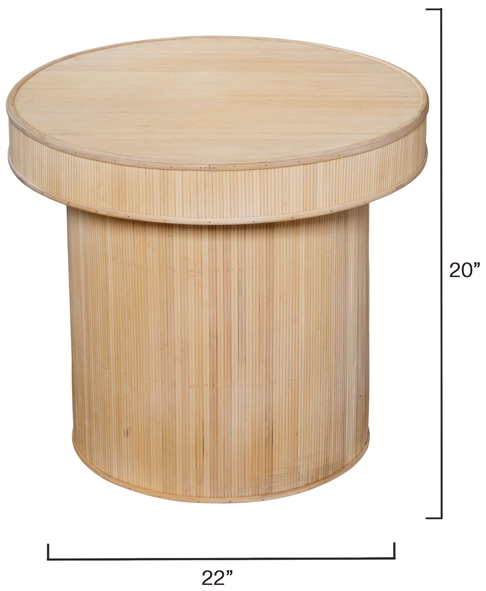 Image 3 Lifestyle by Jamie Young Taylor Bamboo Side Accent Table, Natural more views