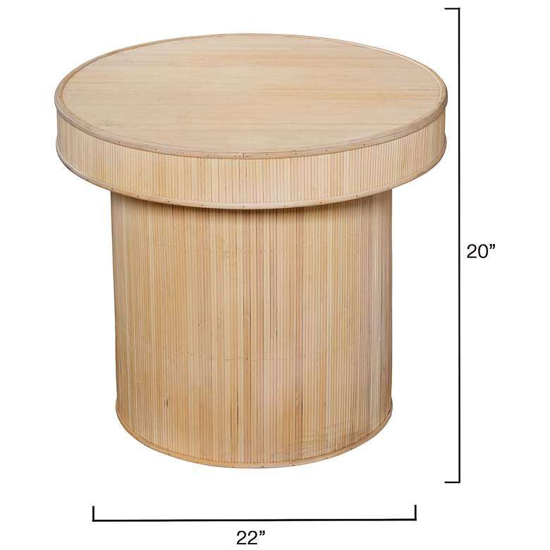 Image 3 Lifestyle by Jamie Young Taylor Bamboo Side Accent Table, Natural more views