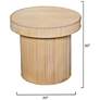 3_Lifestyle by Jamie Young Taylor Bamboo Side Accent Table, Natural more views