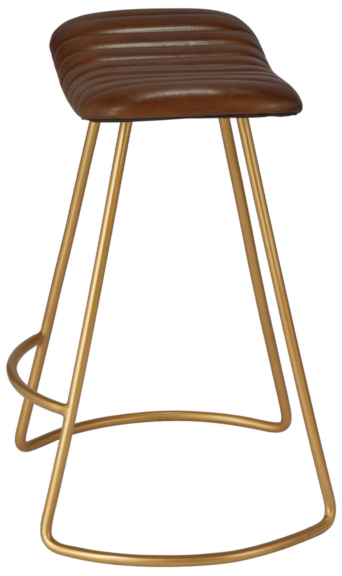 Image 5 Lifestyle by Jamie Young Theo Leather Counter Stool in Brown more views