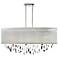 Lifestyles Crystal and White 45" Wide Pendant Chandelier