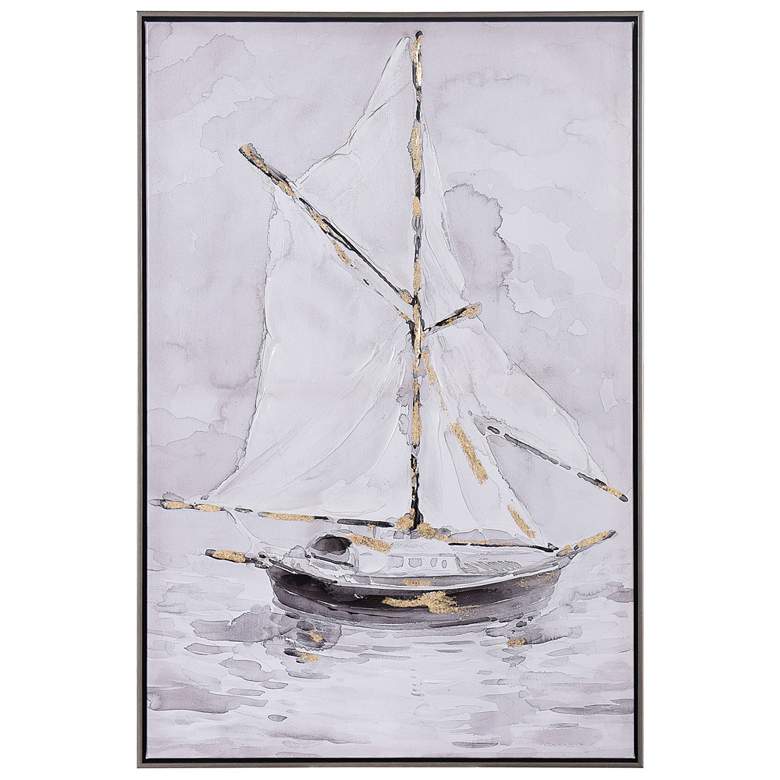 Image 1 Lifted Sail Hand painted Framed Canvas Art
