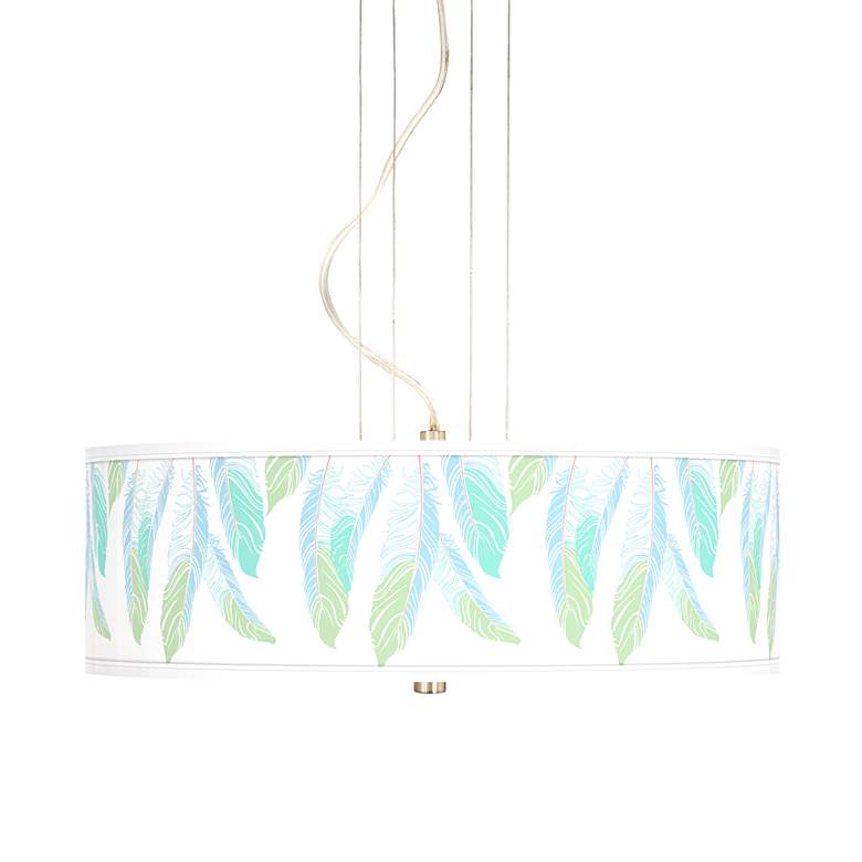 Image 1 Light as a Feather 20 inch Wide 3-Light Pendant Chandelier
