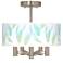 Light as a Feather Ava 5-Light Nickel Ceiling Light