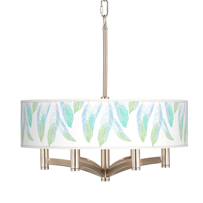 Image 1 Light as a Feather Ava 6-Light Nickel Pendant Chandelier